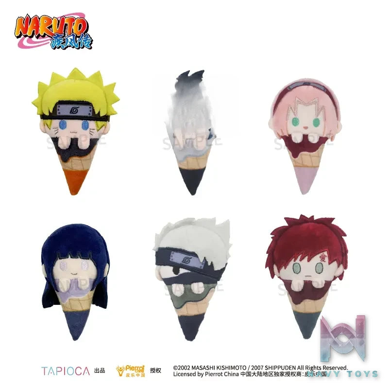 TAPIOCA – Naruto Shippuden Palm-Sized Ice Cream Plush Blind Box Vol. 1 X Vol. 2 (6 pieces / box) (Licensed)