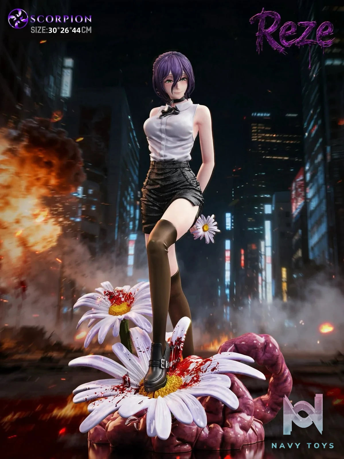Reze Bomb Devil resin statue Scorpion Studio anime figure