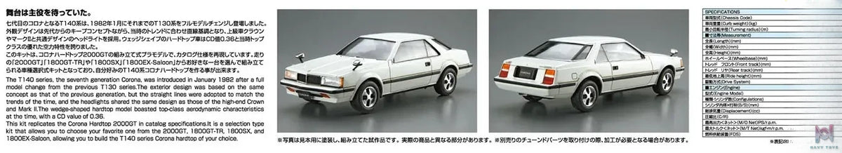 AOSHIMA – 1/24 Scale Car Model #3 (Licensed)