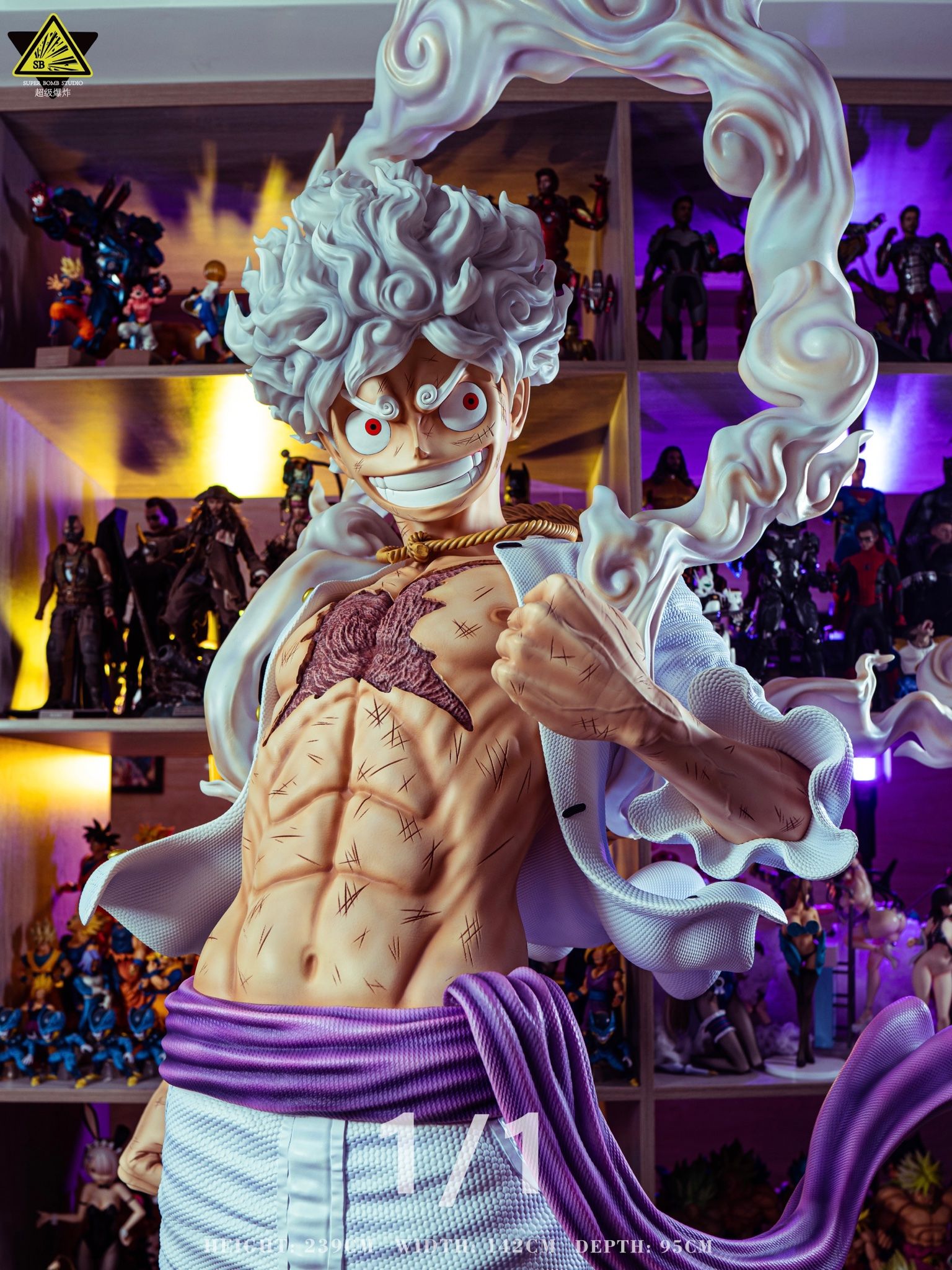 Luffy Gear 5 Nika Life Size - One Piece - SBS Studio resin statue SBS Studio anime figure