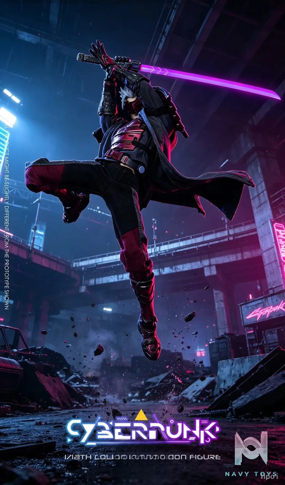 VTOYS – Taki 1/12 Action Figure Cyberpunk Samurai: Crimson Dawn VSD012 (Licensed)