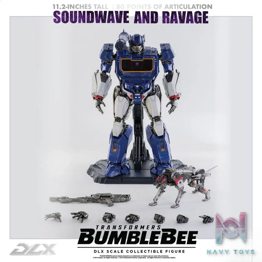 Threezero – Transformers 3Z0160-EX 3Z04121W0 DLX Different Color Version Soundwave + Robot Dog (Licensed)