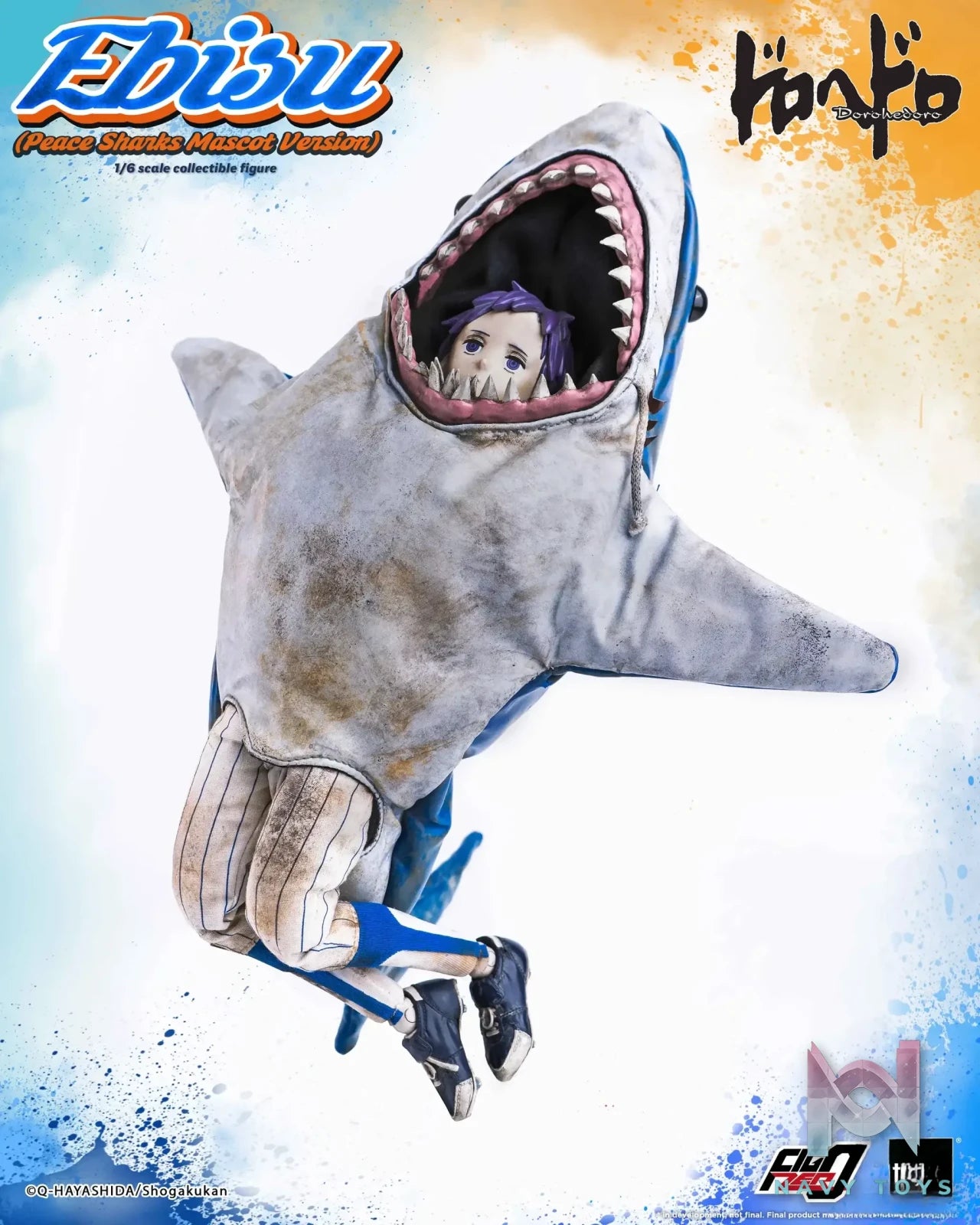 Threezero – Dorohedoro FigZero Ebisu (Peace Sharks Mascot Version) 3Z07150W0 (Licensed)