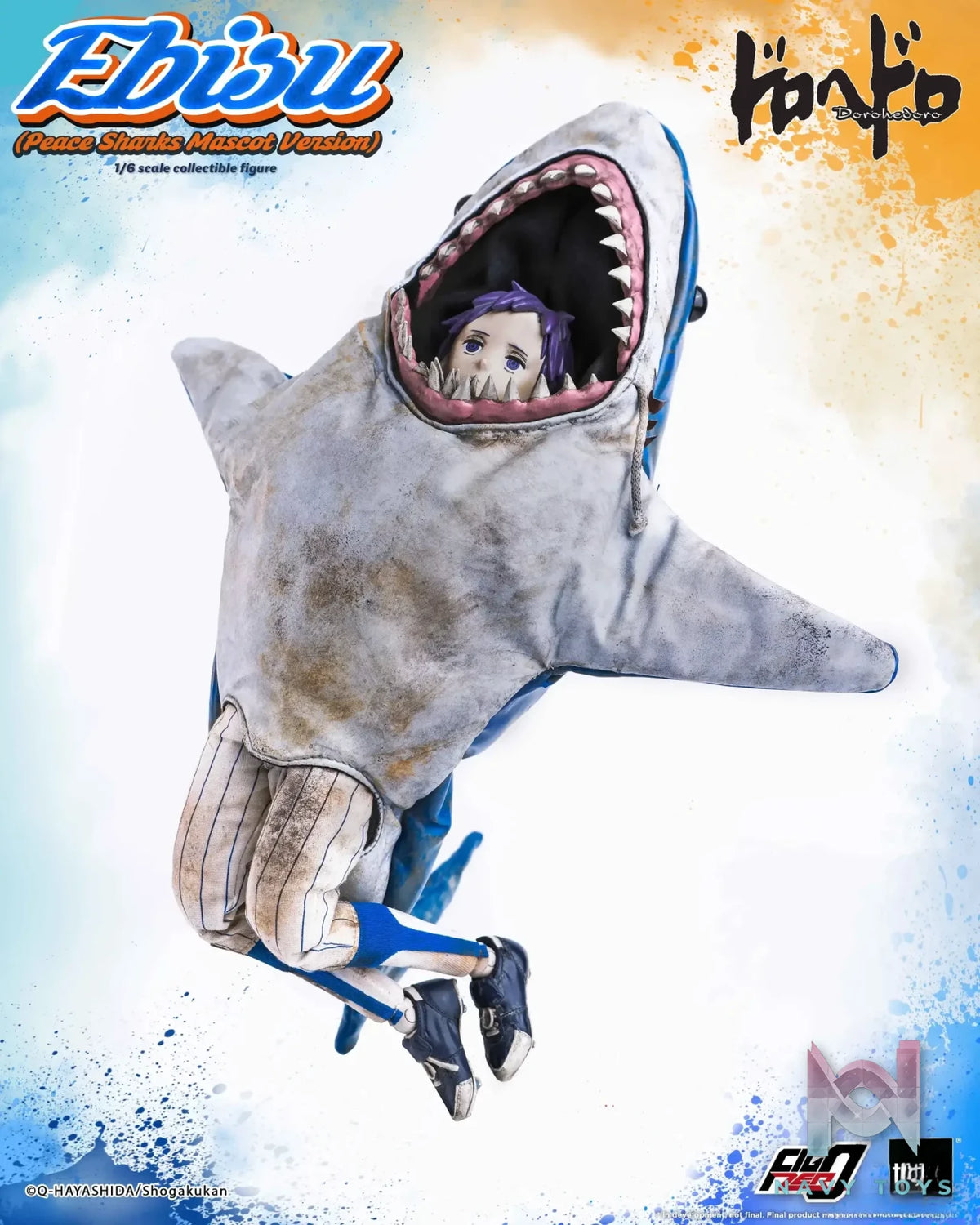 Threezero – Dorohedoro FigZero Ebisu (Peace Sharks Mascot Version) 3Z07150W0 (Licensed)