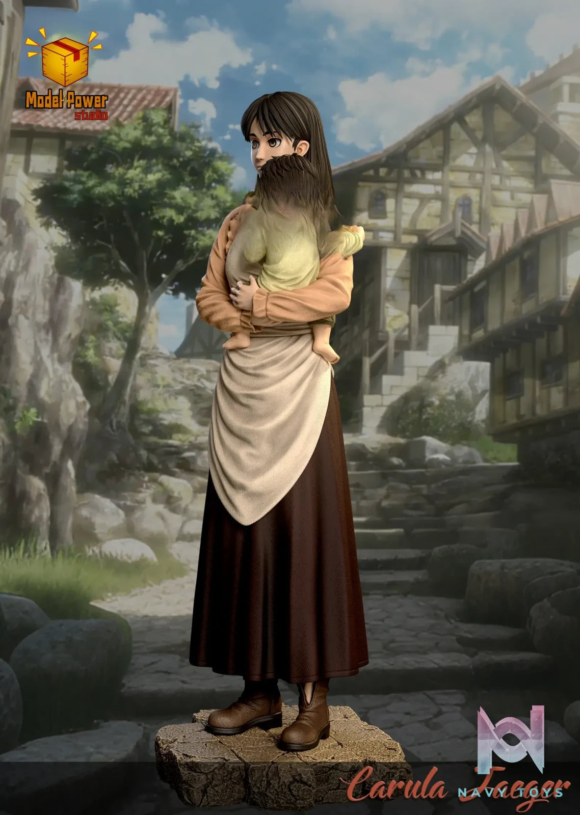 Model Power Studio – Carla Jaeger X Eren Jaeger Attack on Titan