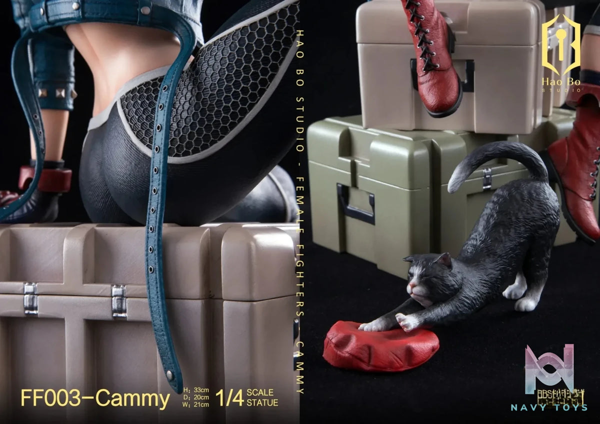 HAO BO Studio - 1/4 Statue Female Fighter Series FF003 Cammy resin statue Navy Toys anime figure