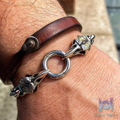 Raven Studio (silver jewelry) – Original Exclusive “Source” Raven Skull Bracelet Original