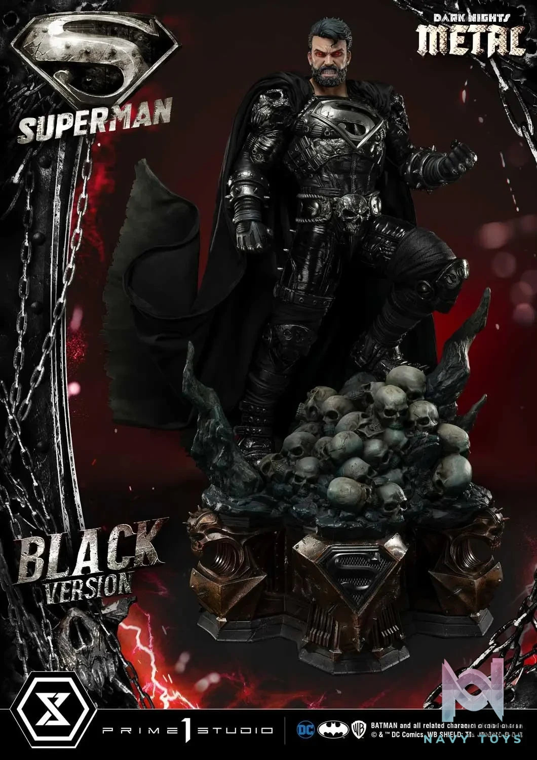Prime 1 Studio – Museum Masterline Dark Nights: Metal (Comics) Superman MMDCMT-08 MMDCMT-08DX MMDCMT-08DXS MMDCMT-08BL(Licensed)