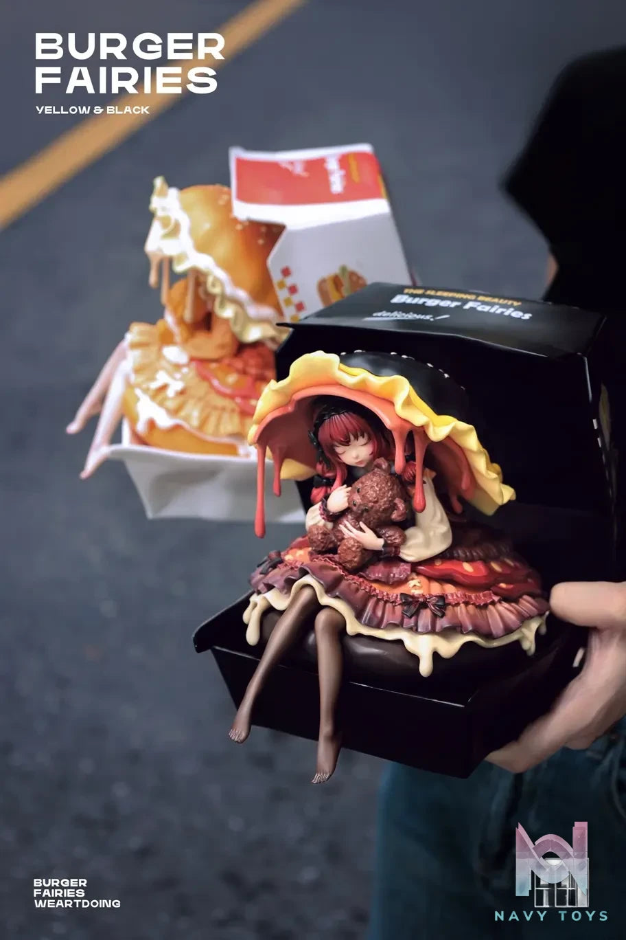 WeArtDoing Studio – Original The Sleeping Beauty-Burger Fairies- Yellow & The Sleeping Beauty-Burger Fairies-Black (Licensed)
