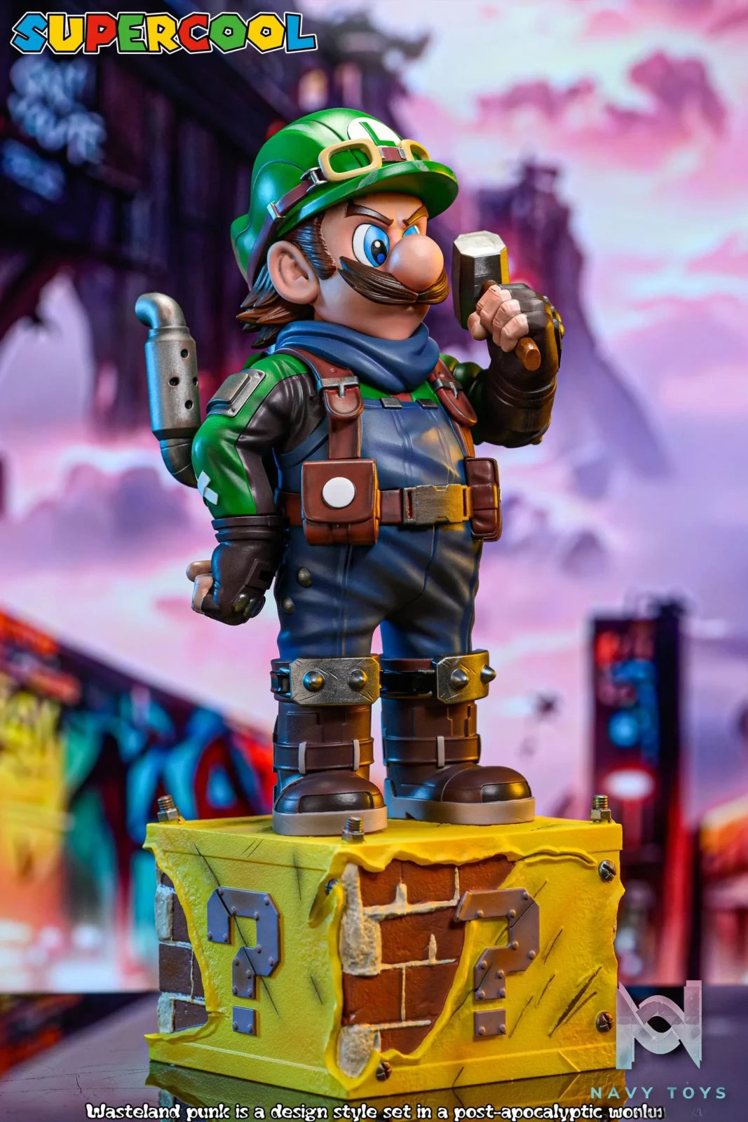 SUPERCOOL Studio – Super Mario Cyber Steampunk Wasteland Luigi the Plumber