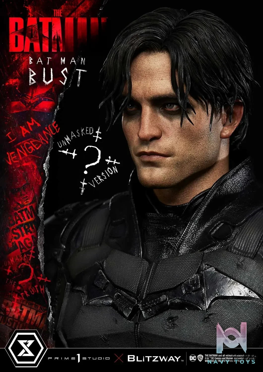 Prime 1 Studio – Premium Bust The Batman (Film) The Batman PBDC-09 PBDC-10 (Licensed)