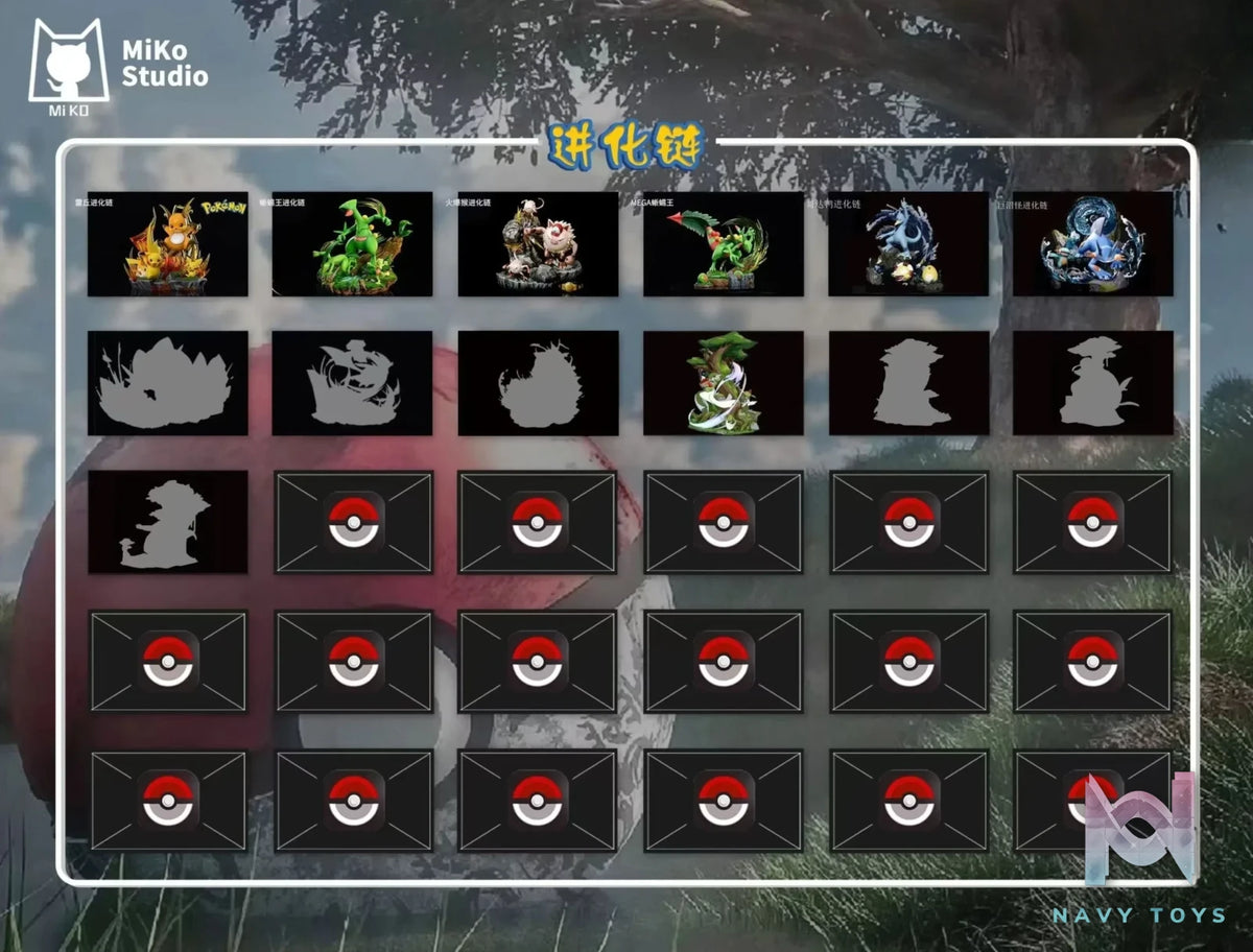 Miko Studio – Pokémon Swampert Evolution Group