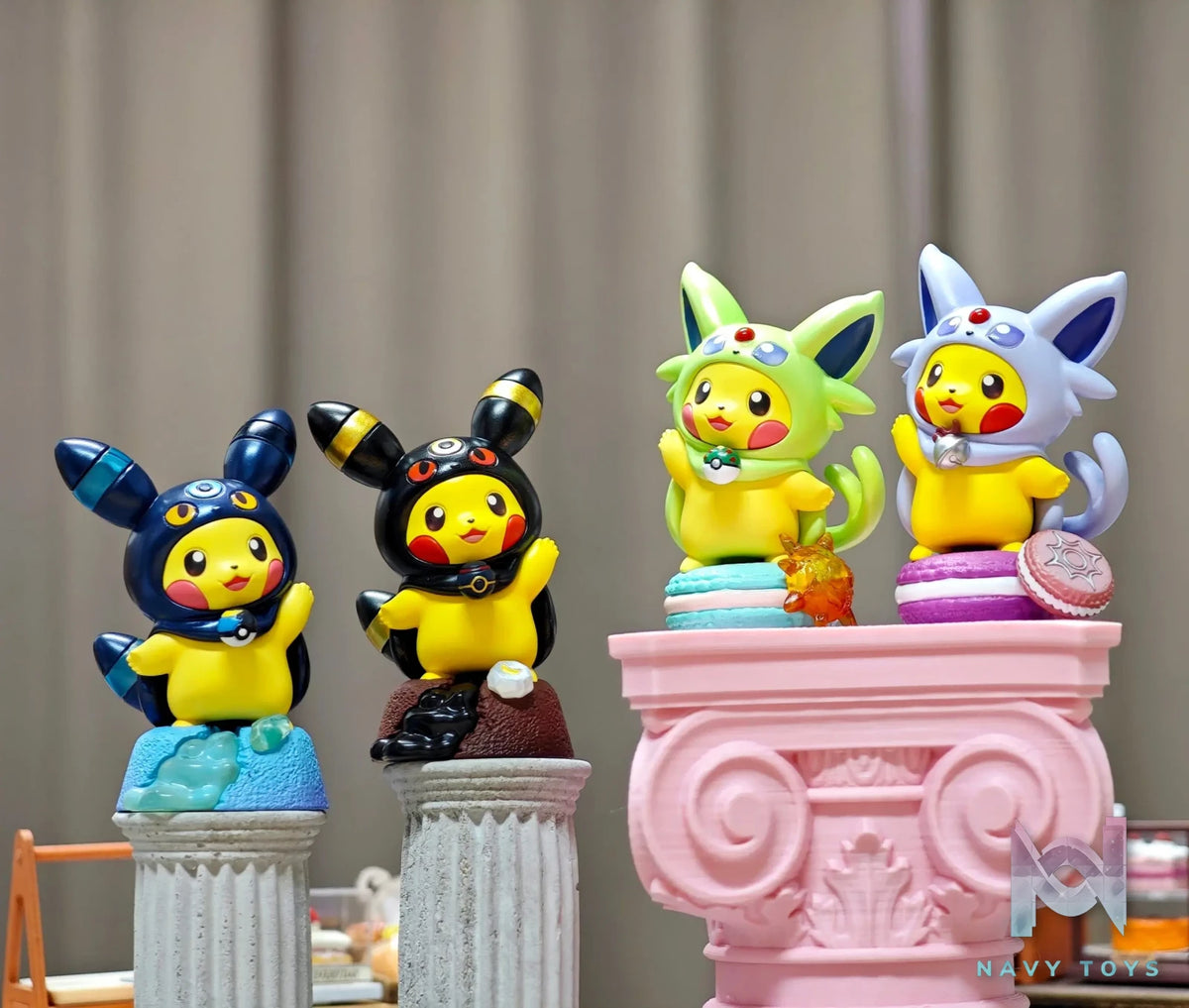 Qing Niao Studio – Plain Glitter Eevee Family Pikachu Costume Set, Arcanine Costume Set Pokémon