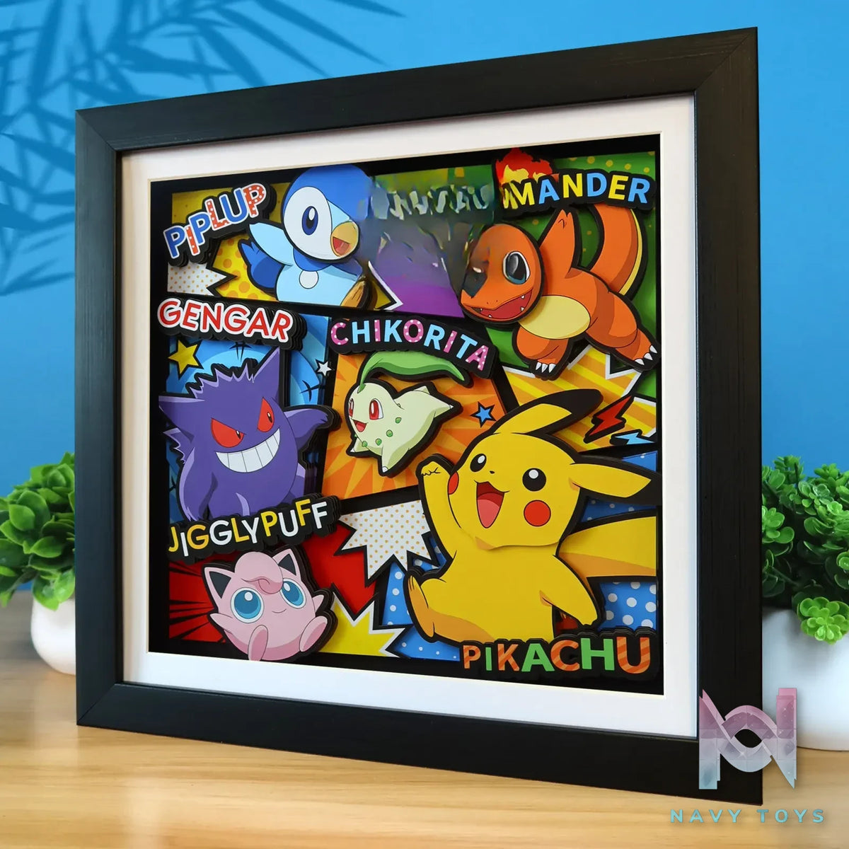 KALA HOME Studio – Pokémon Multiple Characters #14 3D Decorative Painting Pokémon