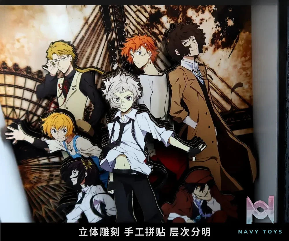 KALA HOME Studio – Bungo Stray Dogs Multiple Characters #01 3D Decorative Painting Bungo Stray Dogs