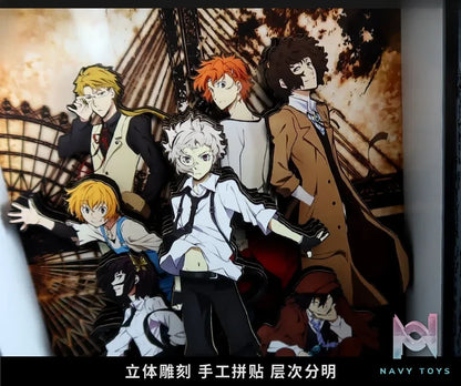 KALA HOME Studio – Bungo Stray Dogs Multiple Characters #01 3D Decorative Painting Bungo Stray Dogs