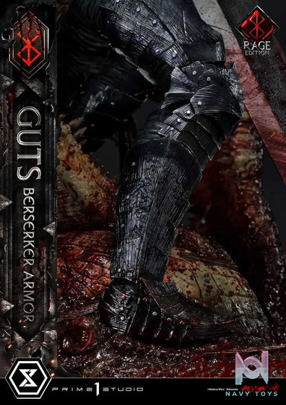 Ultimate Premium Masterline Berserk Guts, Berserker Armor Rage Edition UPMBR-18 UPMBR-18DX(Licensed) - Prime 1 Studio resin statue Navy Toys anime figure