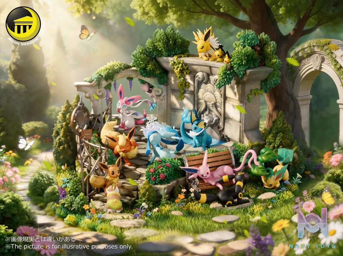 MoonShadow Studio – Eevee Family Anniversary Garden Diorama Pokémon