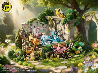 MoonShadow Studio – Eevee Family Anniversary Garden Diorama Pokémon