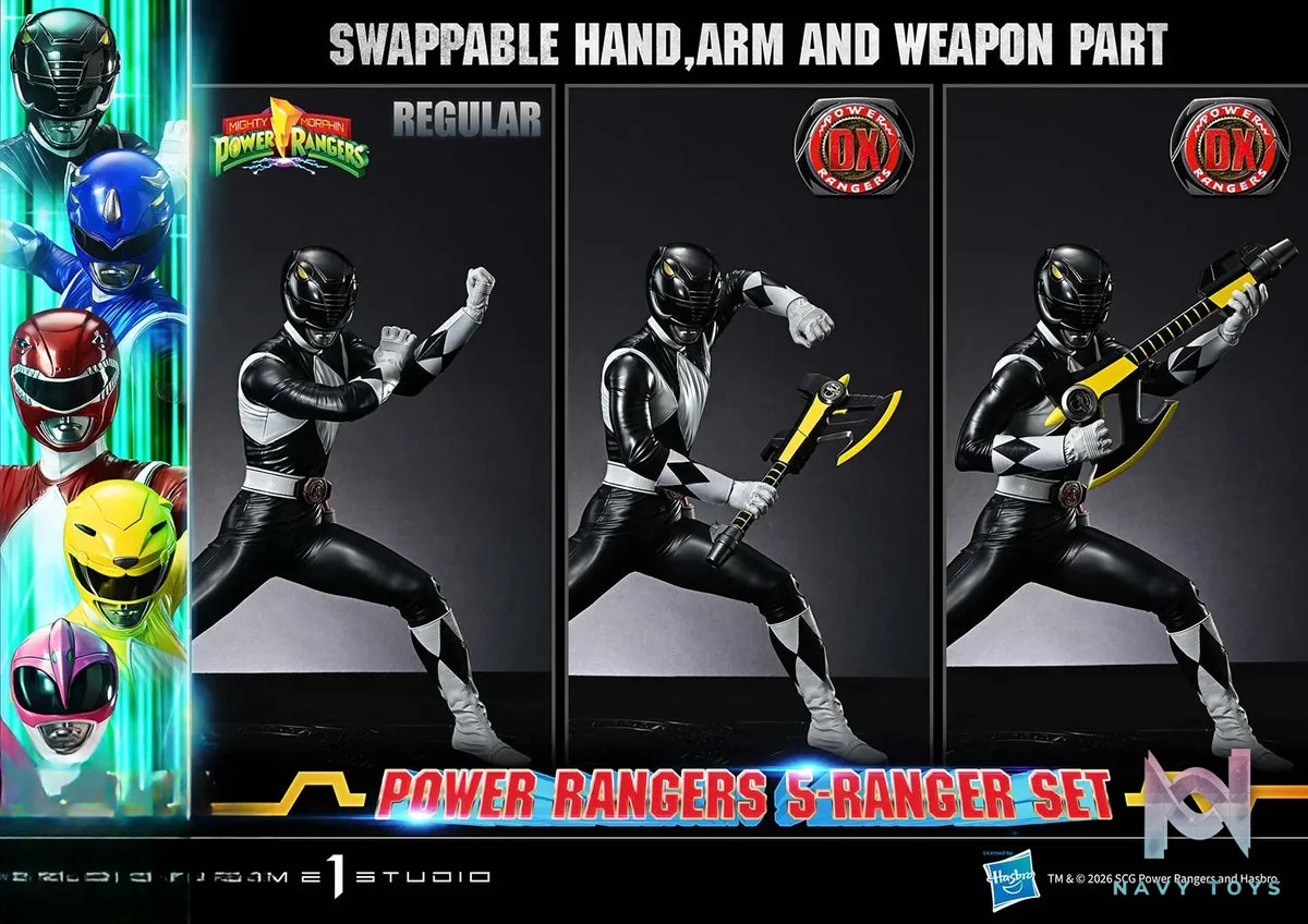 Prime 1 Studio – Premium Masterline Mighty Morphin Power Rangers Power Rangers 5-Ranger Set PMPWR-01 PMPWR-01DX PMPWR-01DXS (Licensed)