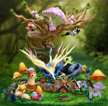 Drawmon Studio – Pokémon Forest Chapter Sleeping Xerneas