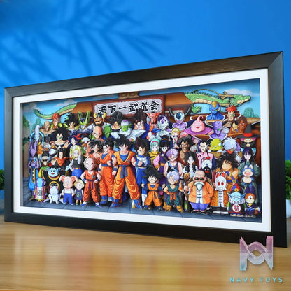 KALA HOME Studio – Dragon Ball Multiple Characters #02 3D Decorative Painting Dragon Ball