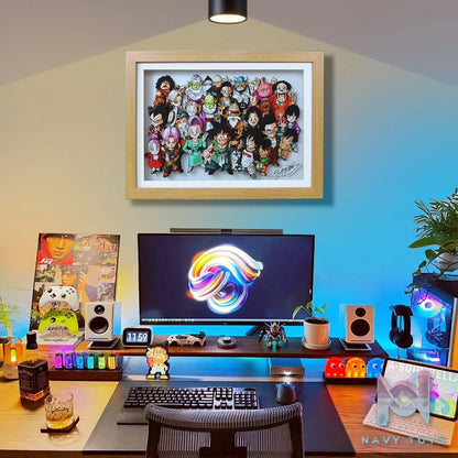 KALA HOME Studio – Dragon Ball Multiple Characters #08 3D Decorative Painting Dragon Ball
