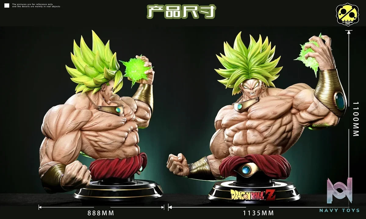2% Studio - Dragon Ball Broly Bust resin statue Navy Toys anime figure