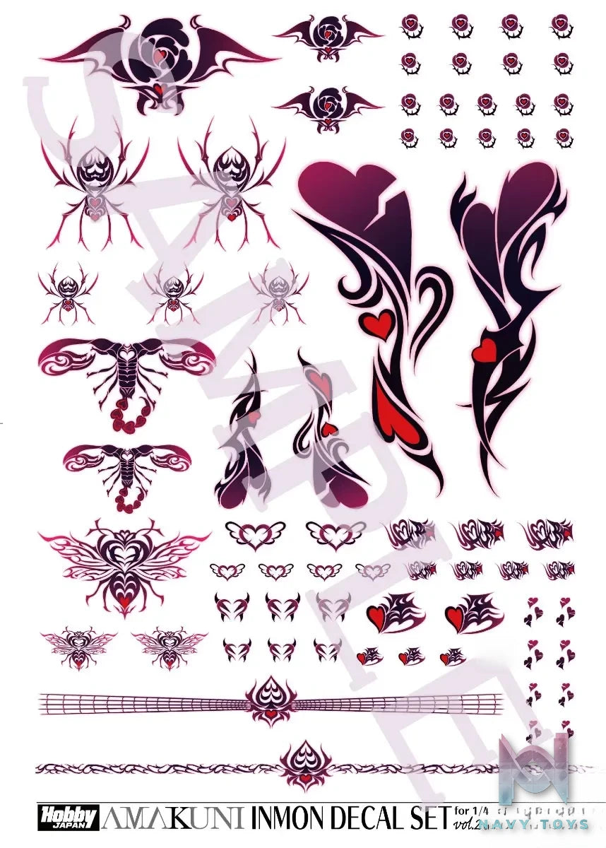HOBBY JAPAN – INMON Decal Set Vol.1 X Vol.2 X Vol.3 X Vol.4 (Licensed)