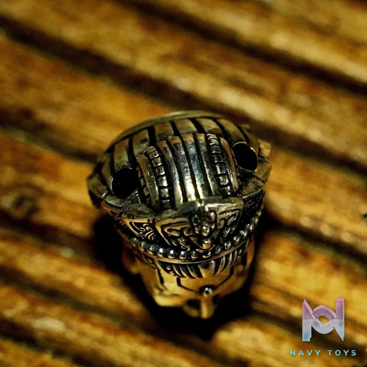 Raven Studio (silver jewelry) – Original “Mechanical Ascension” Triple-hole Buddha Bead Spacer Original