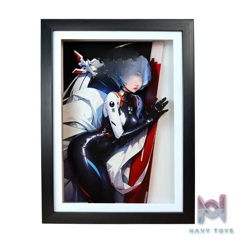 KALA HOME Studio – Ayanami Rei 3D Decorative Painting Neon Genesis Evangelion