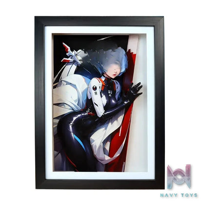 KALA HOME Studio – Ayanami Rei 3D Decorative Painting Neon Genesis Evangelion