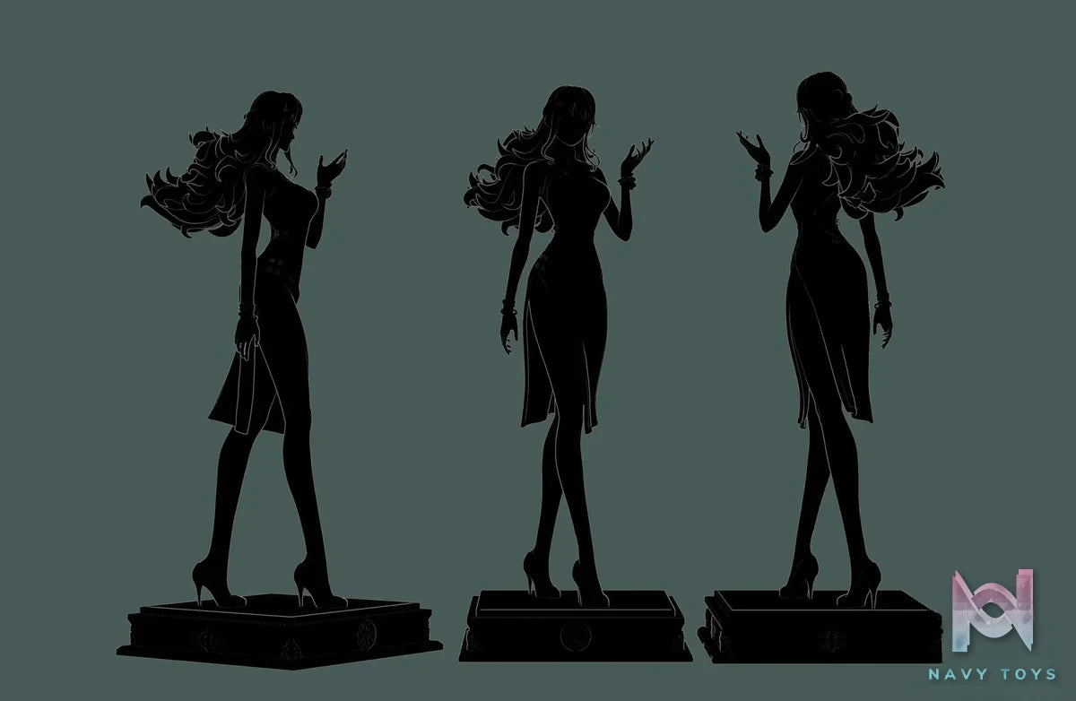 JUE XING Studio - One Piece Chinese Style 1 Cheongsam Boa Hancock resin statue Navy Toys anime figure