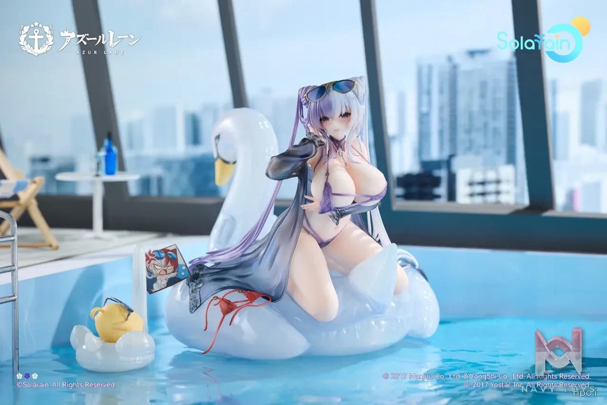 Solarain Toys – Azur Lane Ying Swei Blue Waves Limpid Summer Ver. X Chao Ho Azure Ripples Shimmering Sun Ver. 1/7 Scale Figure (Licensed)