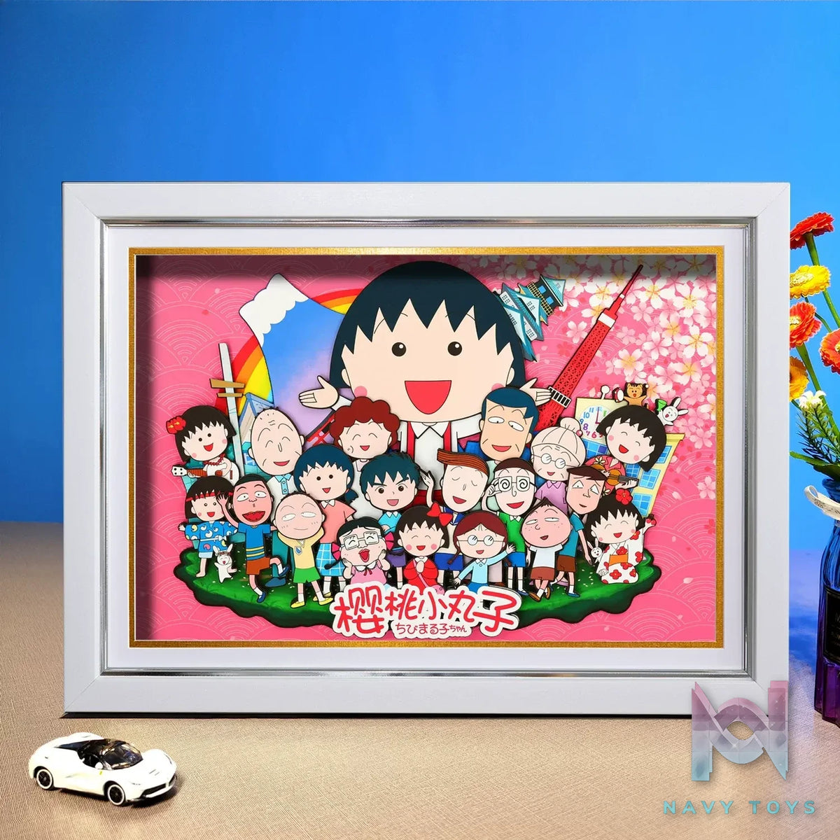 Yu Zhi Jiang Studio – Chibi Maruko Chan Multiple Characters Series #03 3D Decorative Painting Chibi Maruko Chan