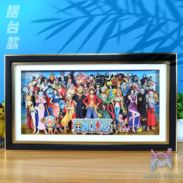 KALA HOME Studio – One Piece Multiple Characters #08 3D Decorative Painting One Piece