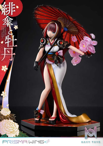 Prime 1 Studio & PRISMA WING Collection – fuzichoco original Illustration Scarlet Umbrella and Peony 1/7 Scale Pre-Painted Figure PWFZCC-01P PWFZCC-01PDX (Licensed)