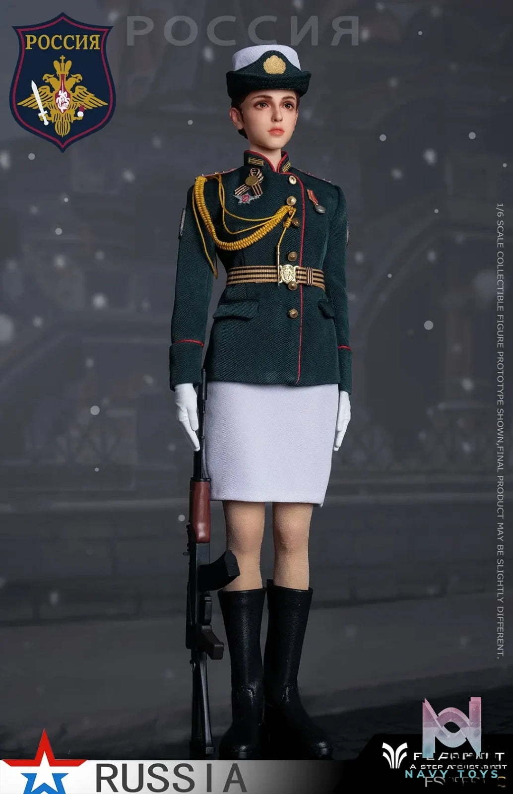 FLAGSET – Original 1/6 Russian Female Soldiers Ministry of Internal Affairs FS-73054A & Ninth Women’s Military Academy FS-73054B & Aerospace Defense Forces FS-73054C (Licensed)