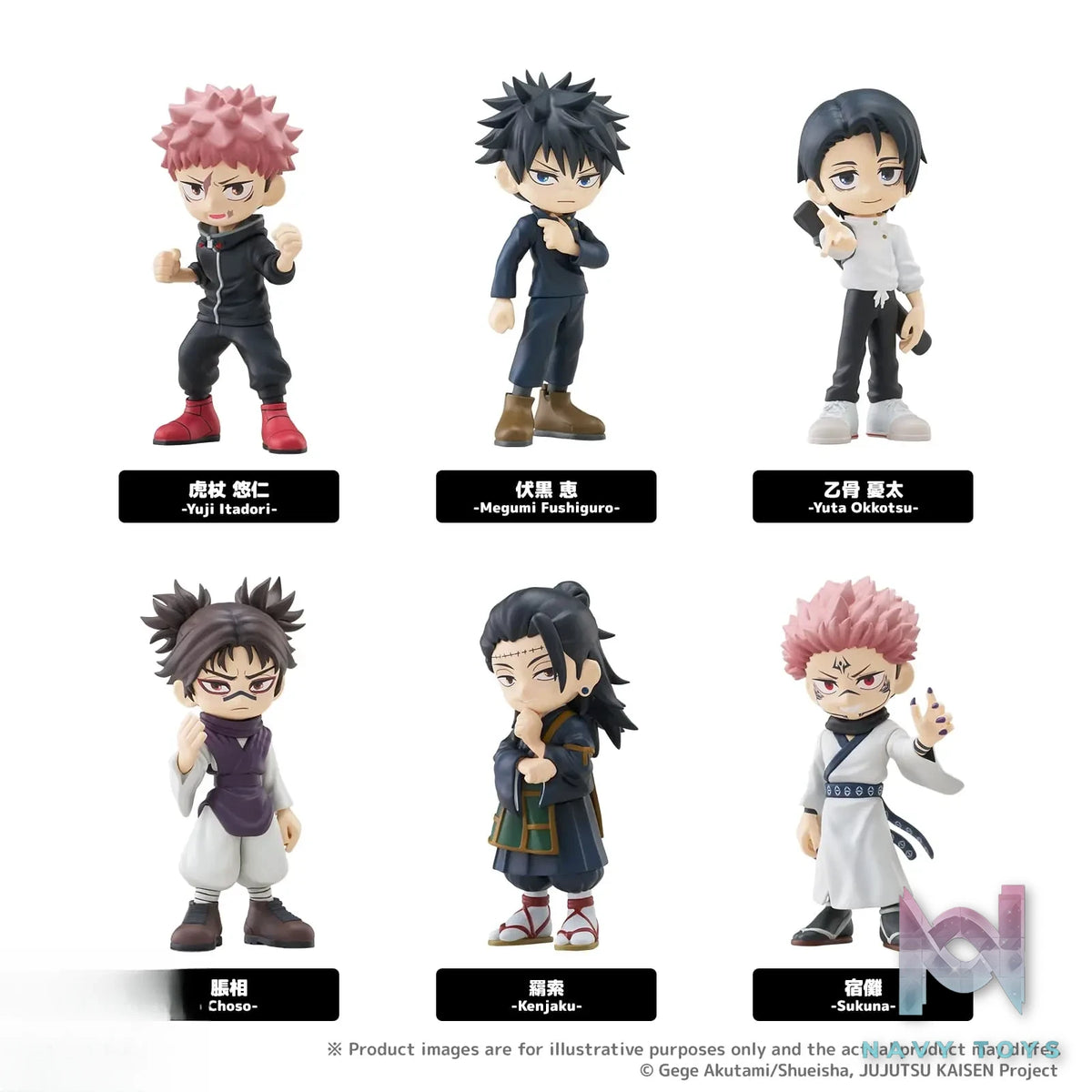 Bushiroad Creative – Jujutsu Kaisen PalVerse Series Figures 6pcs/Box (Licensed)