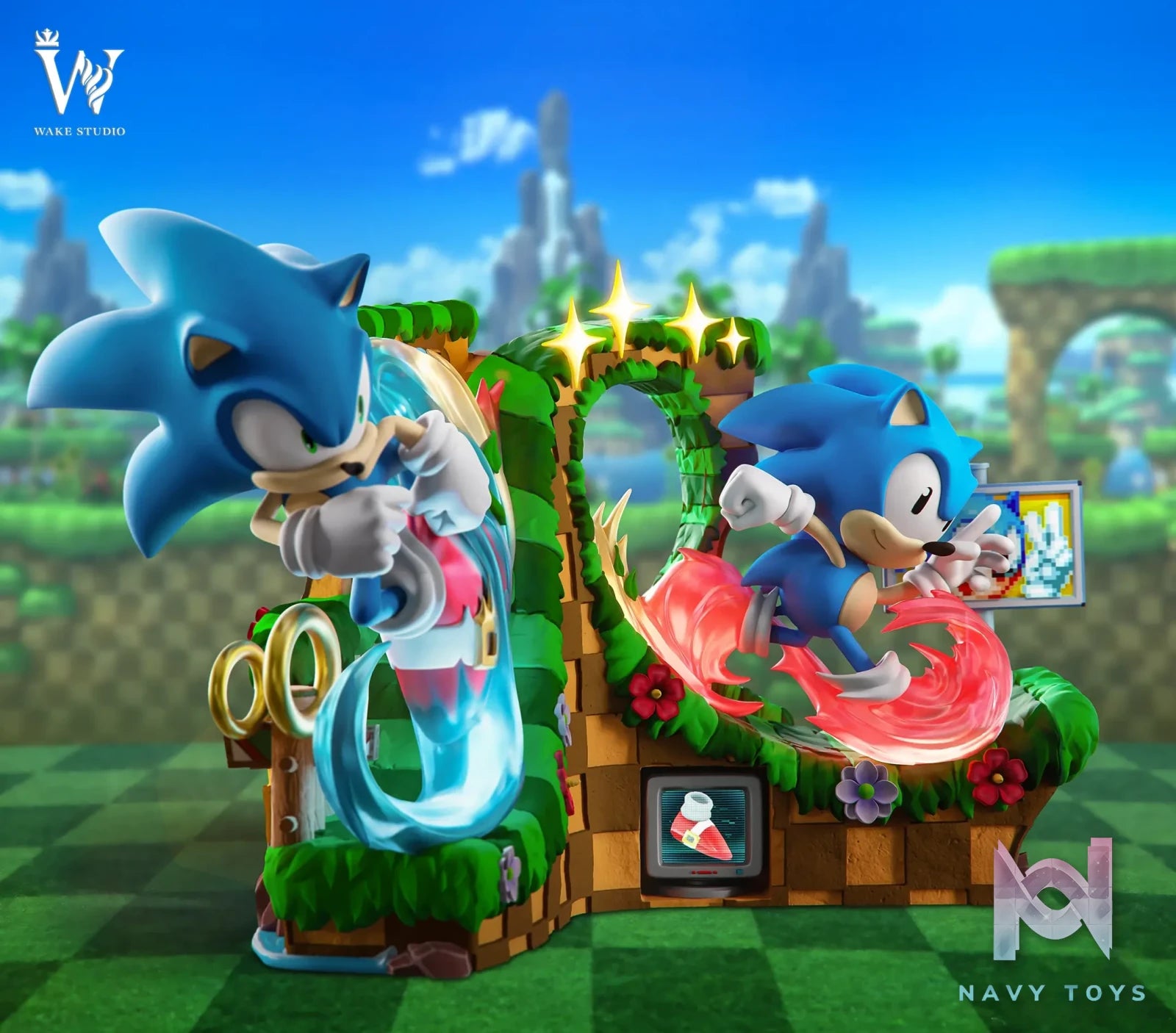 Wake Studio – Super Sonic Speed Sonic Statue