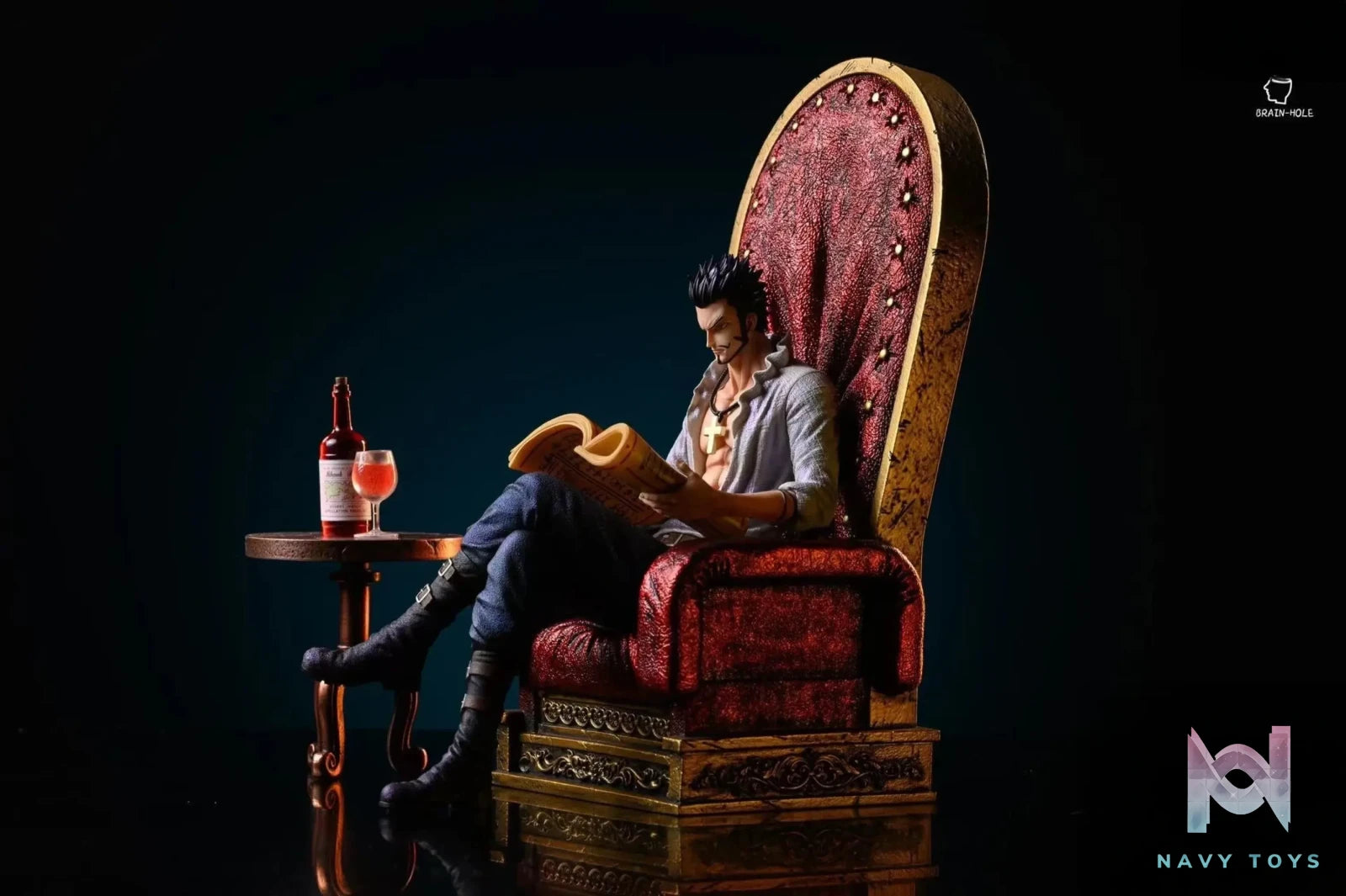 Brain-Hole Studio – One Piece Seated Dracule Mihawk