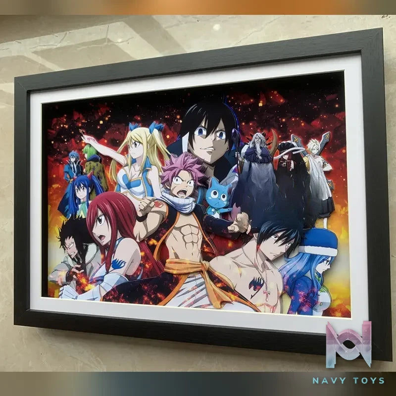 KALA HOME Studio – Fairy Tail Multiple Characters #02 3D Decorative Painting Fairy Tail