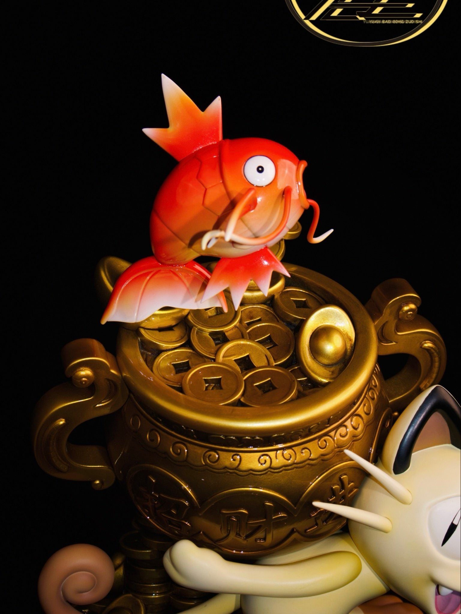 Fortune Cat and Koi Fish - Pokemon - Yuan Bao Studio resin statue Yuan Bao Studio anime figure