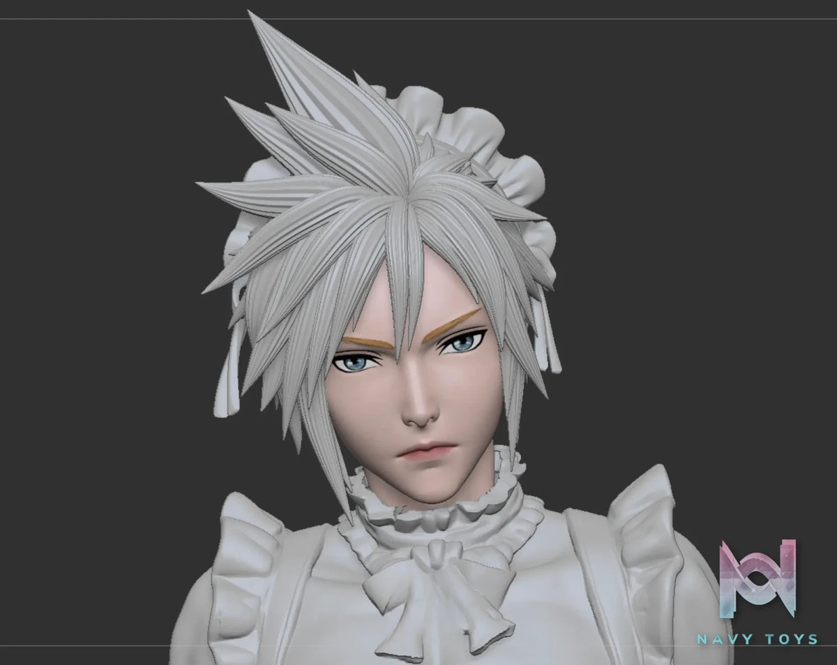 Scarlet Studio – Cross-dressing Cloud in a Maid Outfit Final Fantasy