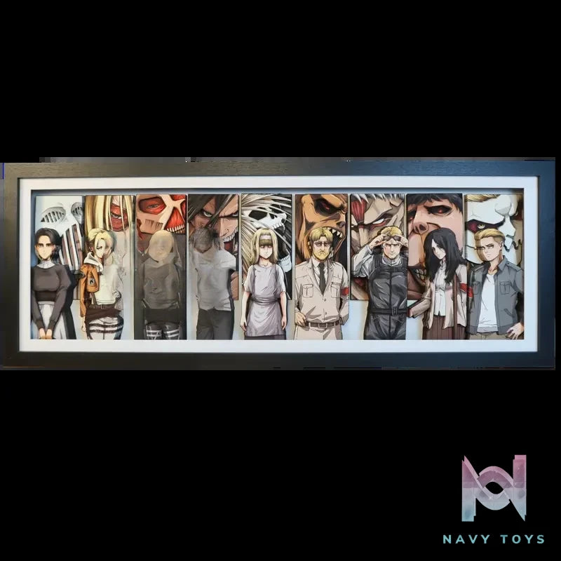 KALA HOME Studio – Attack on Titan Multiple Characters #02 Titan 3D Decorative Painting Attack on Titan