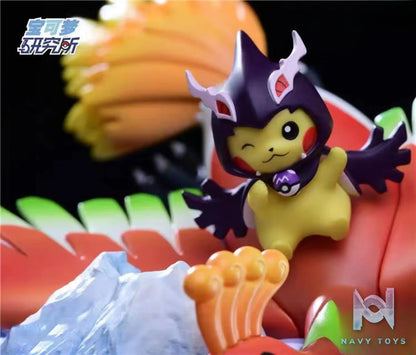 Pokémon Research Institute Studio – Pokémon Leaping over Mount Fuji