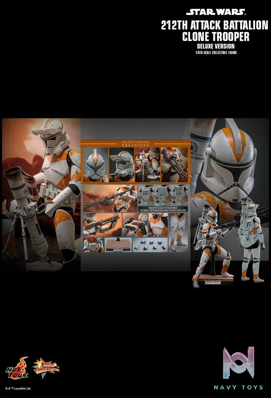 Hottoys – 1/6 Scale Star Wars 212th Attack Battalion Clone Trooper MMS851 MMS852 (Licensed)
