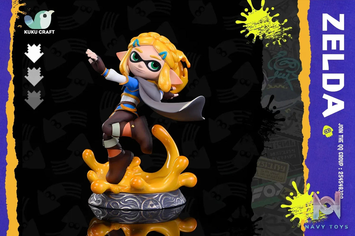 KukuCraft Studio – The Legend of Zelda x SPLATOON Squid Link & Zelda 2.0