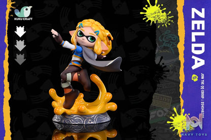 KukuCraft Studio – The Legend of Zelda x SPLATOON Squid Link & Zelda 2.0