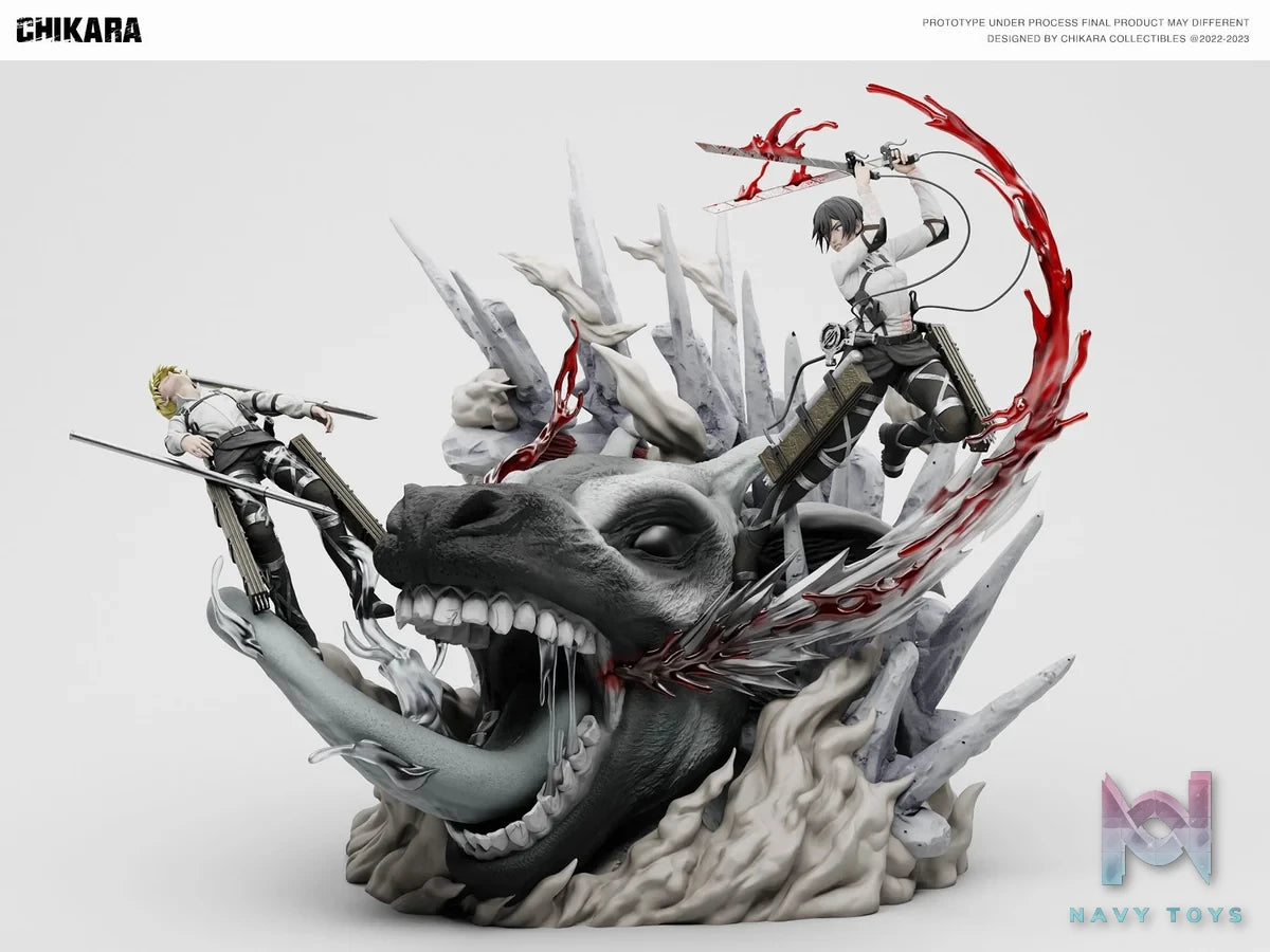 Mikasa & Armin - Attack On Titan - Chikara Studio resin statue Chikara Studio anime figure